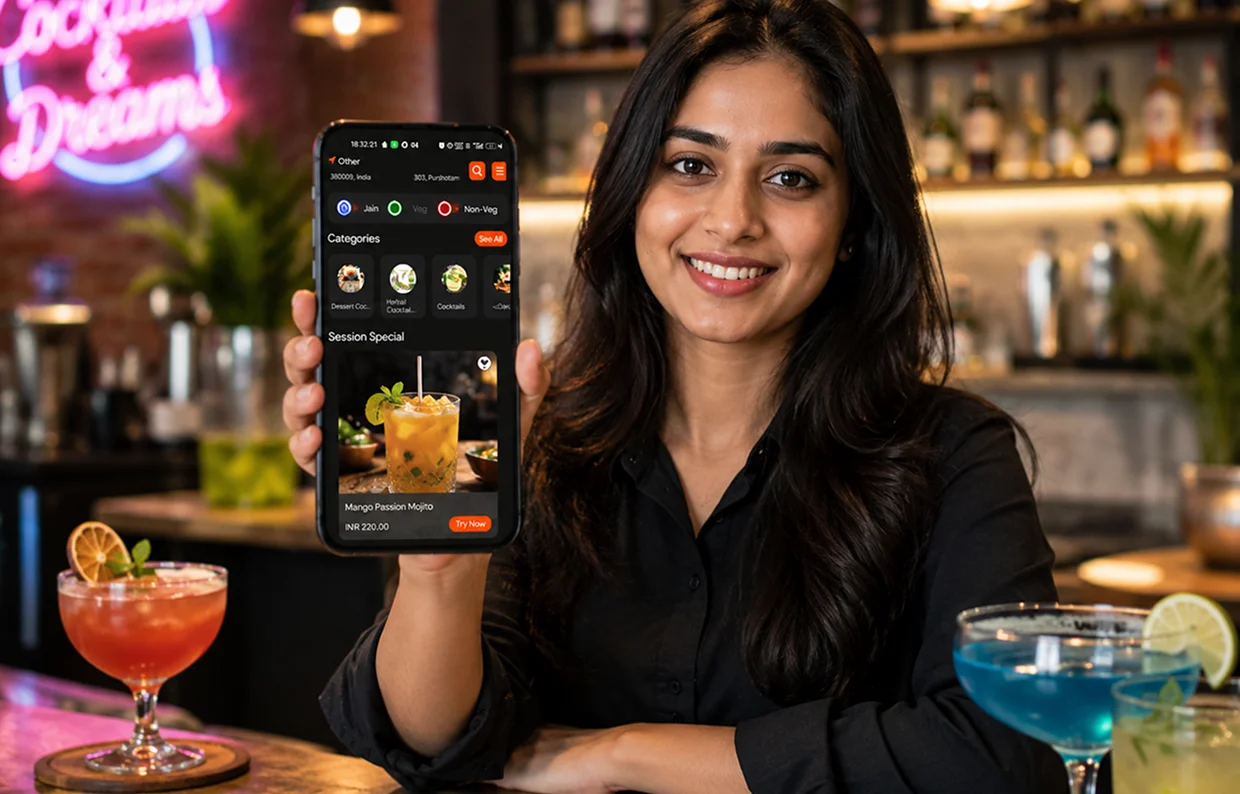 Cocktail ordering mobile app